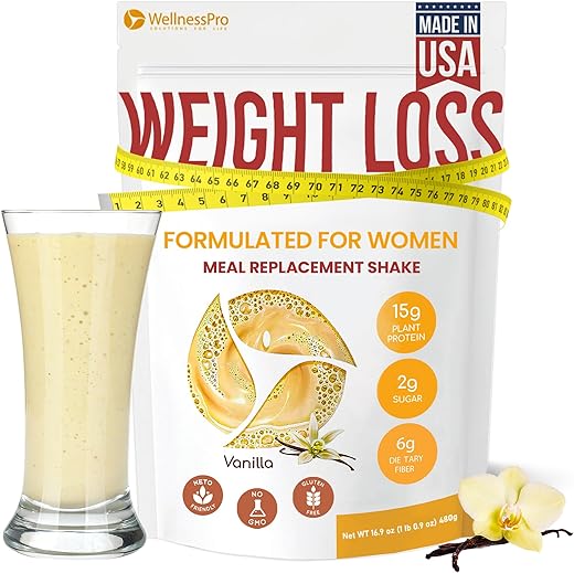Shake Substituto de Refeição para Mulheres com Sabor de Baunilha, 15g de Proteína Vegetal em Pó, Kosher, Amigável ao Keto, Não-OGM, 500ml - HARMONIFY
