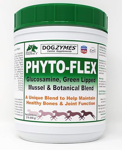 Phyto Flex – Glucosamina, Condroitina, MSM e Ácido Hialurônico (900g) - Dogzymes