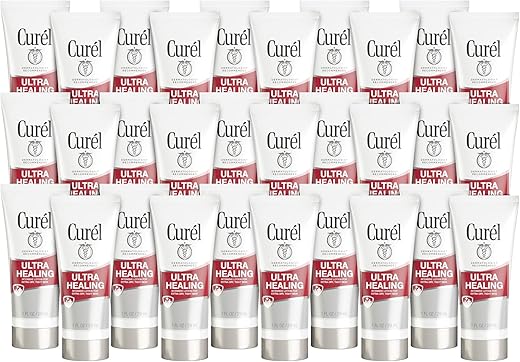 Ultra Healing Loção Intensiva sem Fragrância para Pele Extra-Seca, Recomendada por Dermatologistas, Ideal para Pele Sensível, Livre de Crueldade, Sem Parabenos 30g (Embalagem com 30 unidades) - Curel