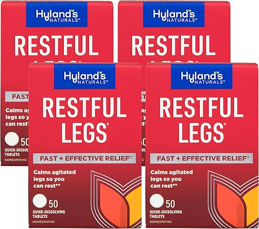 Hyland's - Hyland’s Restful Legs Tablets 50 comprimidos (Pacote com 4) – Alívio para Pernas Inquietas