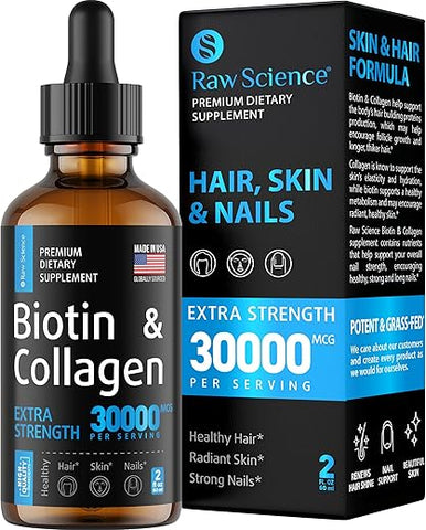 S RAW SCIENCE - Colágeno Líquido – Fórmula Avançada para Pele Firme e Saudável – Marca Exclusiva