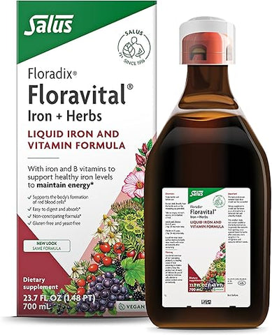 Floradix Floravital Salus Ferro – Fórmula líquida de ferro orgânico em ml/g