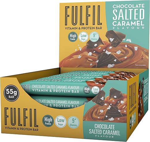FULFIL - Barra de Vitaminas e Proteínas Fulfil Chocolate Salted Caramel, 825g
