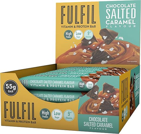FULFIL - Barra de Vitaminas e Proteínas Fulfil Chocolate Salted Caramel, 825g