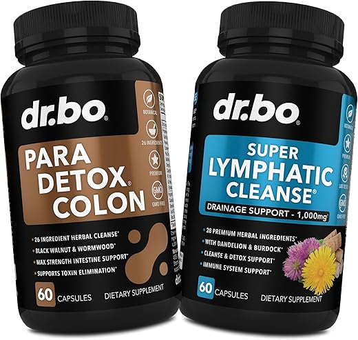 DR. BO - Pílulas de Limpeza Intestinal Detox Corporal – Desintoxique seu corpo com eficácia