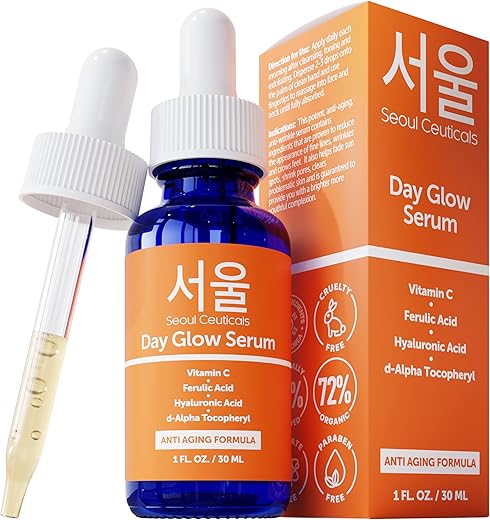 Soro de Ácido Hialurônico e Vitamina C 20%% CE Ferulic Acid – Potente Anti-Envelhecimento e Anti-Rugas – Beleza Coreana 30ml - SeoulCeuticals