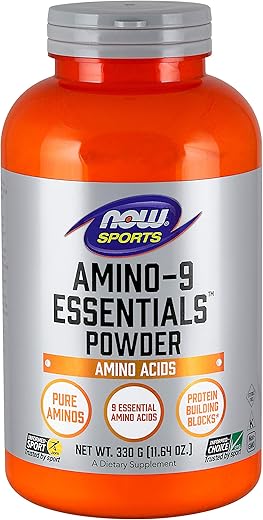 NOW Foods - Now Foods Amino-9 Essentials Pó 330g (Pacote com 2) – Energia e Recuperação Muscular