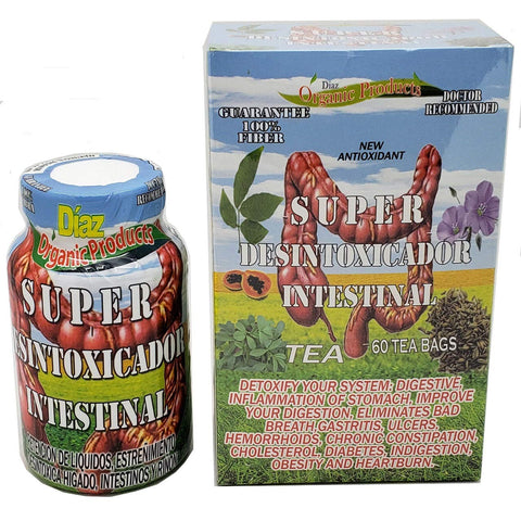 Kit Desintoxicador Intestinal Diaz Super – 60 Sachês de Chá – Marca em Destaque