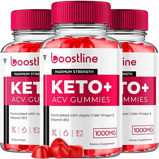 Fyvus - (3 Pacotes) Gomas Boostline Keto Plus ACV, Gomas Boost Line Keto ACV Avançadas com Vinagre de Maçã 1000MG Suplemento Vitamínico para Mulheres e Homens, Boostline Keto ACV Máxima Potência (180…)