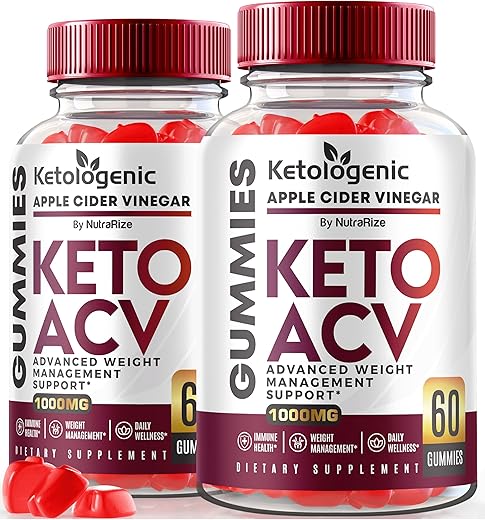 NutraRize - (2 Pacotes) Gomas Ketológicas Keto ACV para Perda de Peso Avançada, Gomas Ketológicas ACV, Gomas ACV Ketológicas, Gomas Keto ACV, Fórmula Detox Ketológica, Vinagre de Maçã