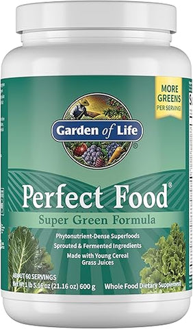 Garden of Life - Garden Of Life – Superalimento em Pó de Vegetais Integrais Perfect Food Green, 600g