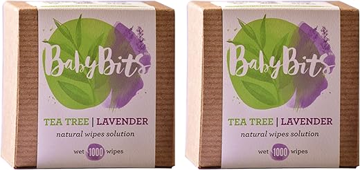 Baby Bits - Wets 2,000 Lenços Umedecidos Naturais – Solução, 2 Pacotes (Marca em Destaque)