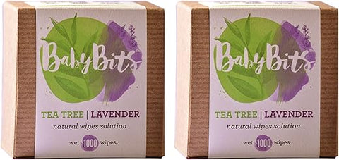Baby Bits - Wets 2,000 Lenços Umedecidos Naturais – Solução, 2 Pacotes (Marca em Destaque)