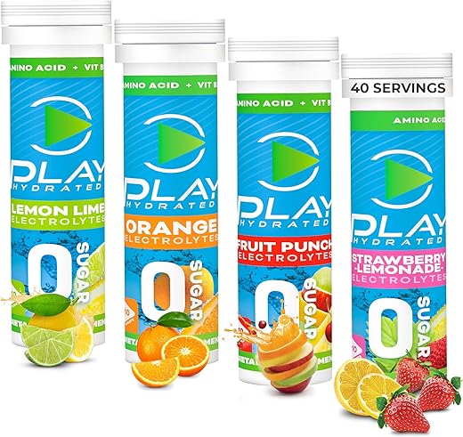Play Hydrated - Tabletes de Eletrólitos Naturais – Marca do Produto – 100g