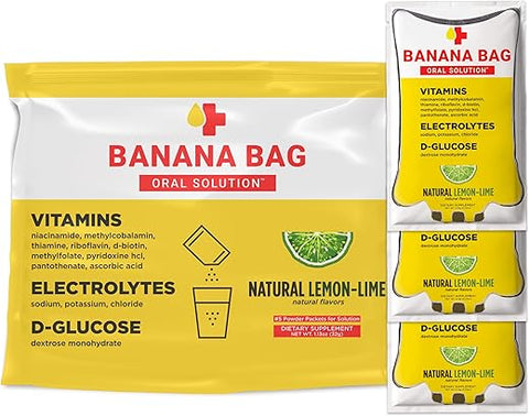 Banana Bag Oral Solution - Banana Bag Solução Oral – Fórmula de Hidratação e Recuperação Farmacêutica – Eletrólitos