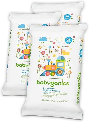 Brinquedo, Mesa – Ideal para o Desenvolvimento do seu Bebê | 100% Seguro e Livre de Químicos | Marca Babyganics - Babyganics