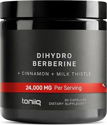 Toniiq - Ultra Concentrado de Dihidroberberina – 24.000 mg por Porção com Canela do Ceilão