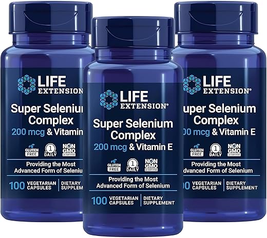 Life Extension - Super Complexo de Selênio 200 mcg – Potencialize sua saúde com a marca líder