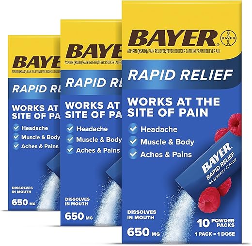 Novos Pacotes de Pó de Alívio Rápido com Aspirina – Embalagens em Pó de Alívio Rápido com Aspirina da Bayer - Bayer