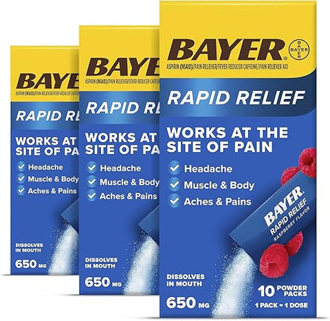 Novos Pacotes de Pó de Alívio Rápido com Aspirina – Embalagens em Pó de Alívio Rápido com Aspirina da Bayer - Bayer