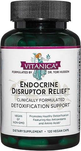Endocrine Disruptor Relief – 120 Cápsulas | Alívio de Disruptores Endócrinos | Marca Vitanica - Vitanica
