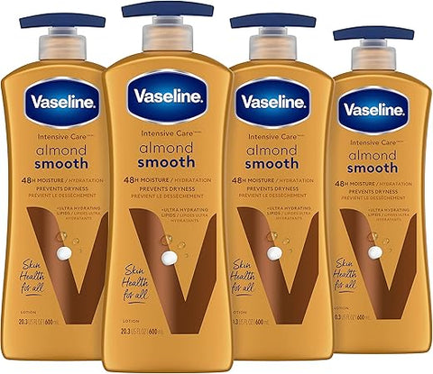 Loção Corporal Vaseline Intensive Care para Pele Seca – Hidratação Profunda com Lipídios Ultra-Hidratantes e Óleo de Amêndoas – 200ml