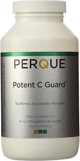 Potent C Guard em Pó, 16 Oz (454 g) – Proteção Potente de Vitamina C - Perque