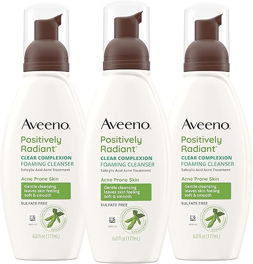 Limpeza Facial Espuma Sem Óleo Clear Complexion com Ácido Salicílico para Pele Propensa a Acne – 150ml - Aveeno