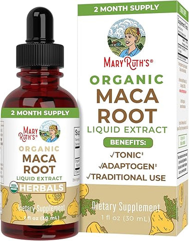 MaryRuth Organics - Maca Orgânica Mary Ruth’s, 1 FZ – Raiz Poderosa para Energia e Vitalidade