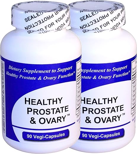 Get Well Natural,LLC - Prostata e Ovário Saudáveis (180 Cápsulas) Mistura Herbal Concentrada – Marca Proeminente