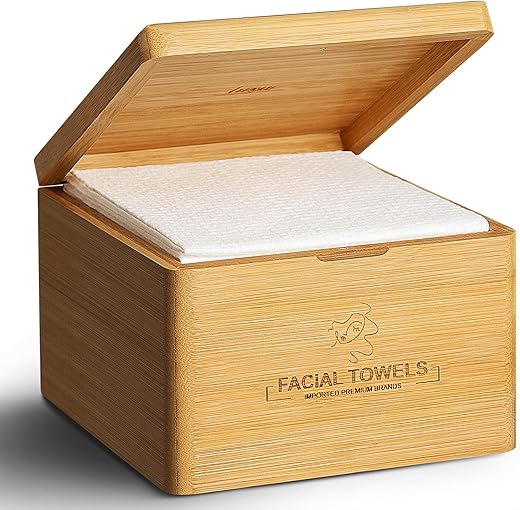LUXU - Toalhas Faciais de Limpeza, 1 Caixa com 60 Unidades de Toalhas Descartáveis para o Rosto – Panos Premium de Limpeza Facial