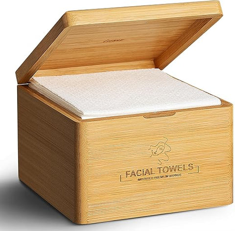 LUXU - Toalhas Faciais de Limpeza, 1 Caixa com 60 Unidades de Toalhas Descartáveis para o Rosto – Panos Premium de Limpeza Facial