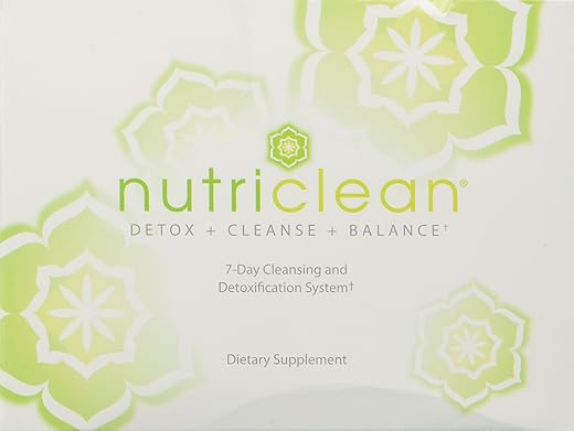 NutriClean - Sistema de Limpeza de 7 Dias com Stevia, Desintoxicação, Limpeza, Pó de Fibra Avançada, Manutenção da Saúde Digestiva, Ajuda a Limpar o Cólon, Market America (7 Porções)