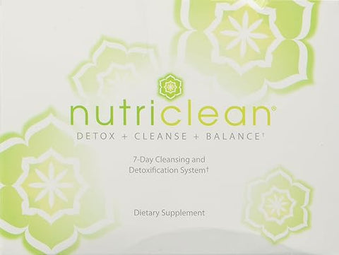 NutriClean - Sistema de Limpeza de 7 Dias com Stevia, Desintoxicação, Limpeza, Pó de Fibra Avançada, Manutenção da Saúde Digestiva, Ajuda a Limpar o Cólon, Market America (7 Porções)