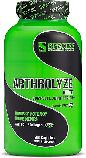 Arthrolyze – Suplemento para Reparo de Articulações, Fortificado com Colágeno UC-II, MSM, Glucosamina, Condroitina, Alta Potência para Tecido Conjuntivo - Species Nutrition