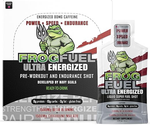 Ultra Energizado – Disparo Pré-Treino de Alta Potência 30ml - Frog Fuel