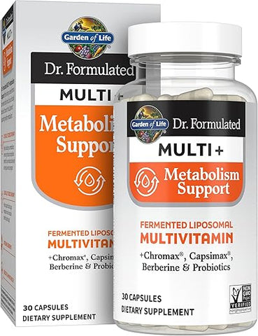 Dr. Formulated – Suporte Metabólico Multi em Cápsulas – 60 Cápsulas - Garden of Life