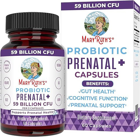 MaryRuth Organics - MaryRuth’s Vitaminas Pré-Natais – Fórmula Avançada para uma Gravidez Saudável – 60 Cápsulas