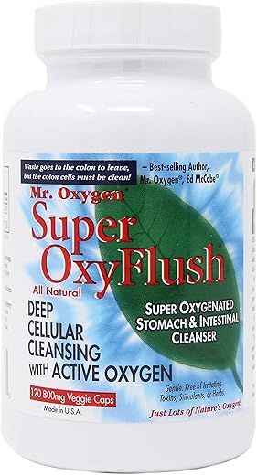 Mr. Oxygen - SUPEROxyFlush® Unleashed! O Melhor Limpador de Colo Absoluto! 120 Cápsulas