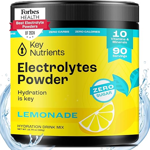 Pó Eletrolítico Multivitamínico Sem Açúcar – Limonada Refrescante – Sódio – 30g - KEY NUTRIENTS