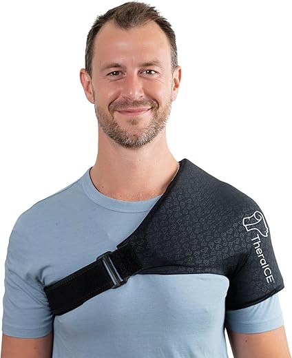 TheraICE – Bolsa de Gelo para Ombro/Compressa de Gelo Reutilizável para Manguito Rotador | Alívio e Recuperação