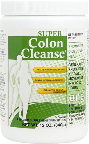 Health Plus - Super Colon Cleanse: Limpeza do Cólon com Ervas – 100% Natural e Eficaz | 500g