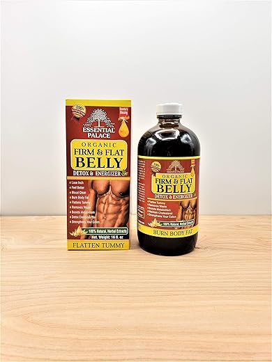 Essential Palace - Organic Firm and Flat Belly, Detox e Energizante, 473ml, 2 Frascos