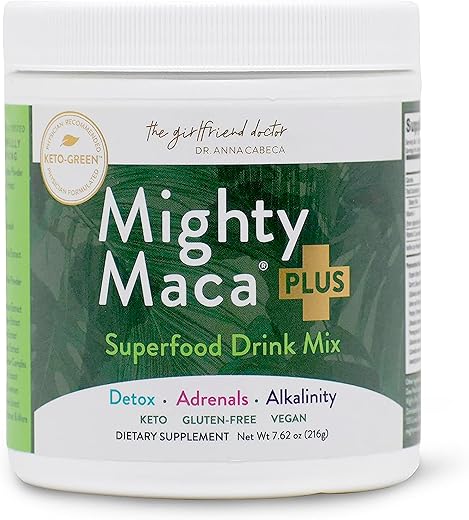 VIDAPURA - Mighty Maca Plus – Pó de Bebida Detox Keto de Raiz de Maca Orgânica Deliciosa, Superfoods Verdes, Natural e Alcalino