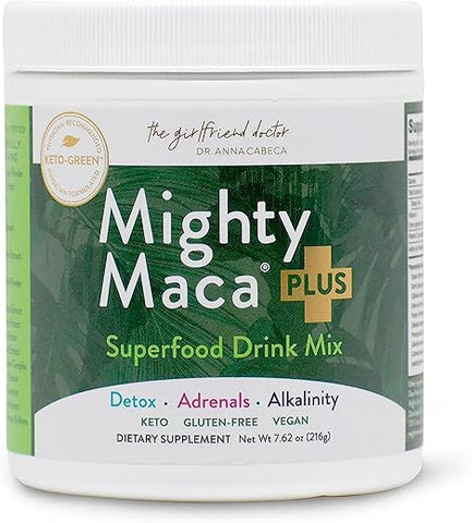 VIDAPURA - Mighty Maca Plus – Pó de Bebida Detox Keto de Raiz de Maca Orgânica Deliciosa, Superfoods Verdes, Natural e Alcalino