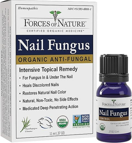 Tratamento para Fungos nas Unhas, 10 ml, Medicamento Homeopático Orgânico - Forces of Nature