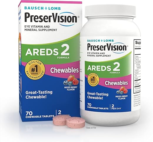 Fórmula Vitamínica AREDS 2 – Suporte para a Visão  Líder em Vitaminas - PreserVision