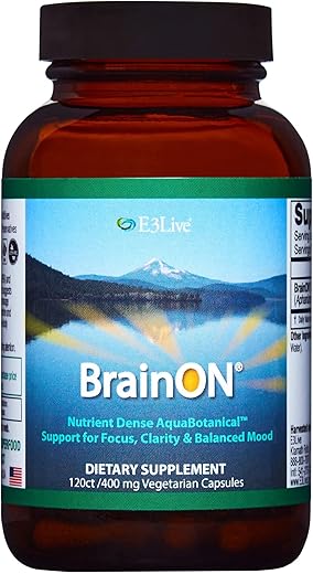 E3LIVE - E3Live Brain On 120 Cápsulas – Potencialize seu cérebro com a marca líder em saúde cerebral
