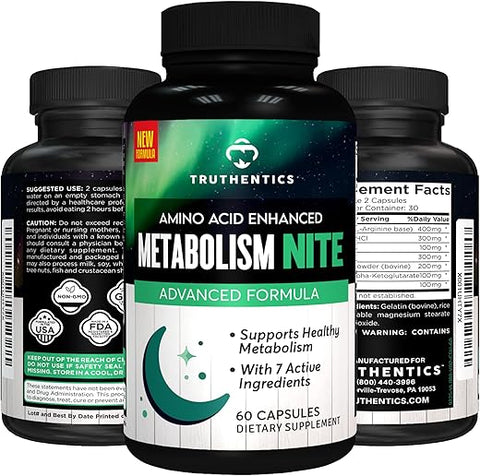 Booster Noturno de Metabolismo para Homens – Aumente sua Queima de Calorias! - TRUTHENTICS