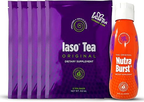 IASO - Kit Total Life Changes Synergy – Inclui Iaso Instant Tea Original (5 Pacotes, 10 Sachês) – Marca de Produto em Destaque